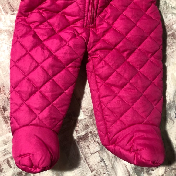 Weatherproof Infant Girls Pink Snowsuit size 3/6M - Picture 3 of 8